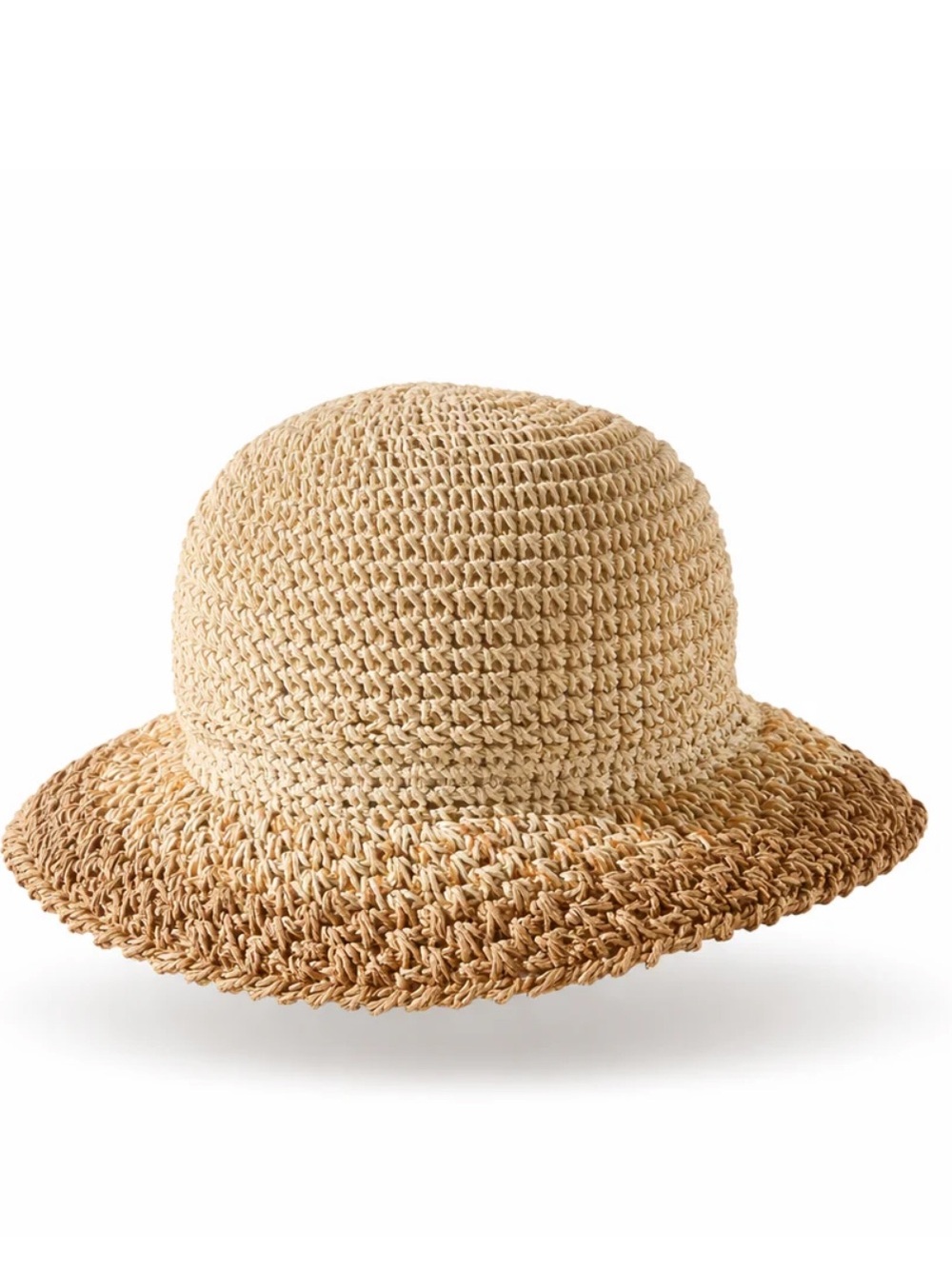 Eugenia Kim Natural-to-Tan Ombre Crochet Sun Bucket Hat